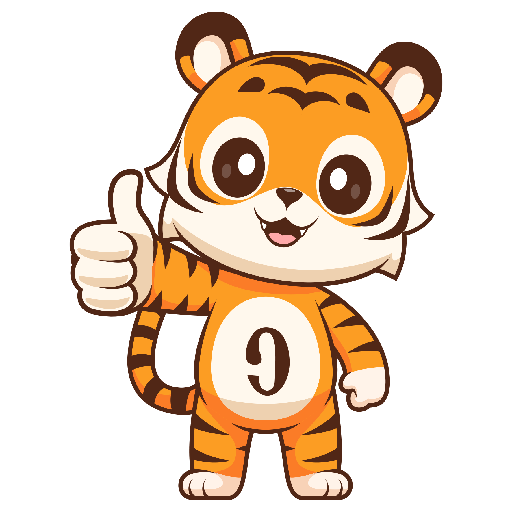 ONE CUP mascot happy